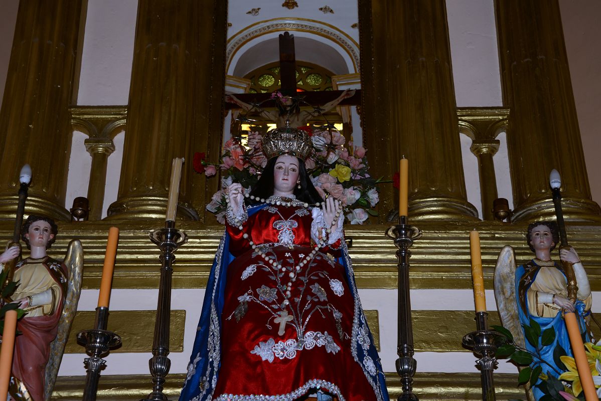 47 Main Altar Close Up In Catedral Nuestra Senora del Rosario Cathedral of Our Lady of the Rosary In Cafayate South Of Salta